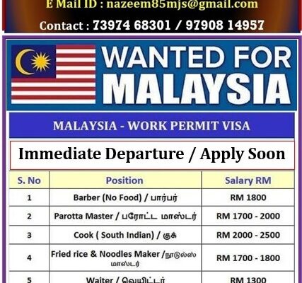 MALAYSIA-Restaurant Job