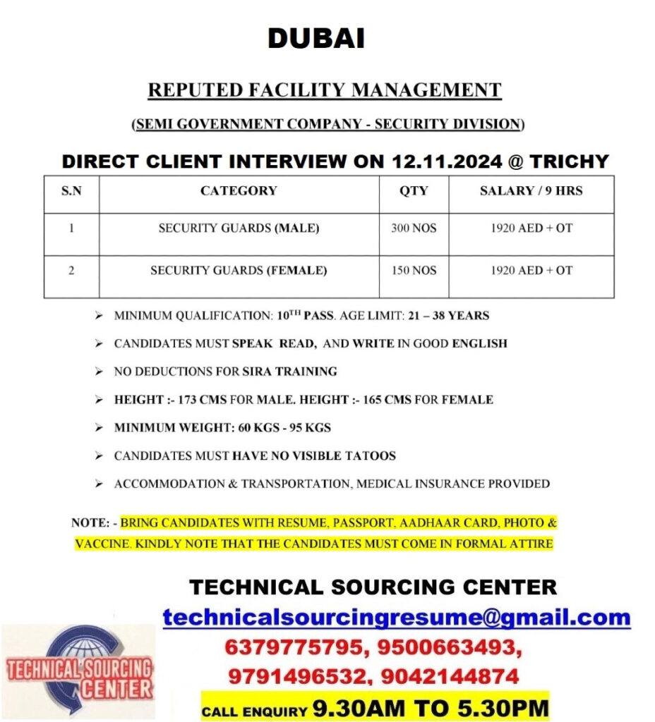 TECHNICAL SOURCING CENTER, TRICHY