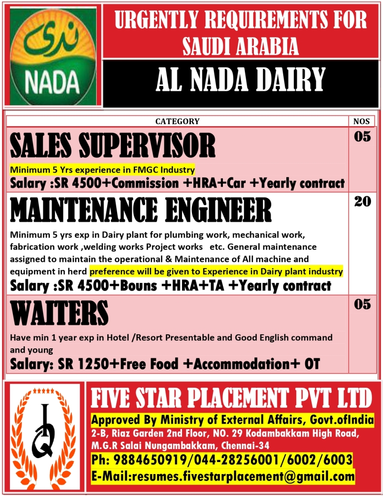 FIVE STAR PLACEMENT PVT LTD