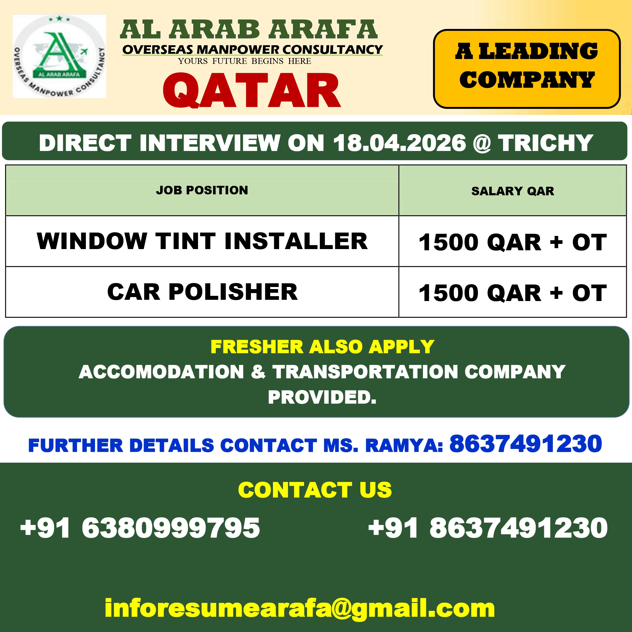 AL ARAB ARAFA OVERSEAS MANPOWER CONSULTANCY