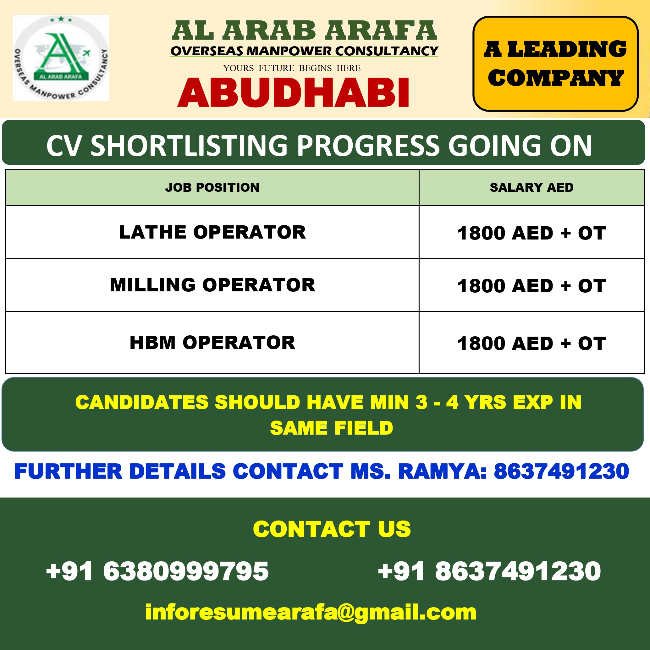 AL ARAB ARAFA OVERSEAS MANPOWER CONSULTANCY