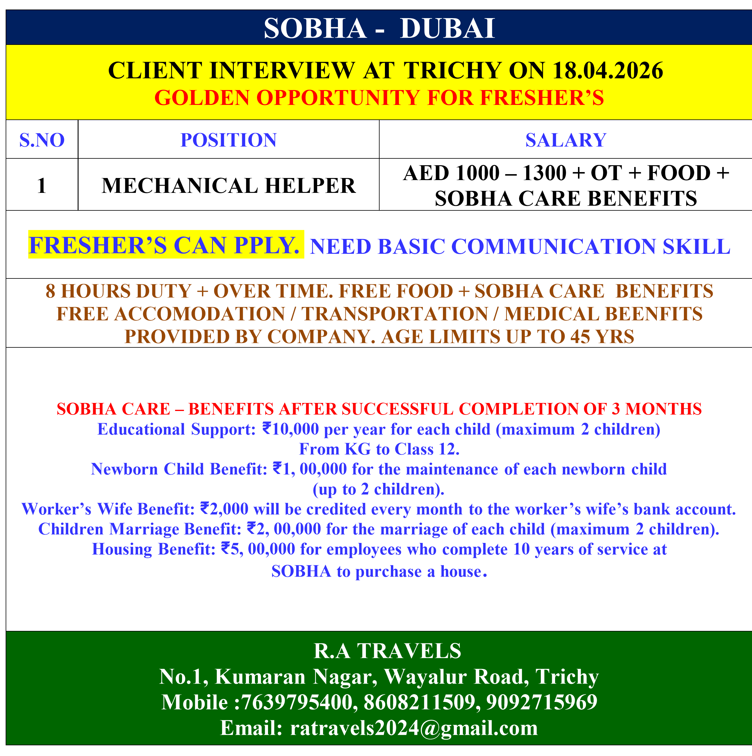 SOBHA CONSTRUCTION LLC – DUBAI