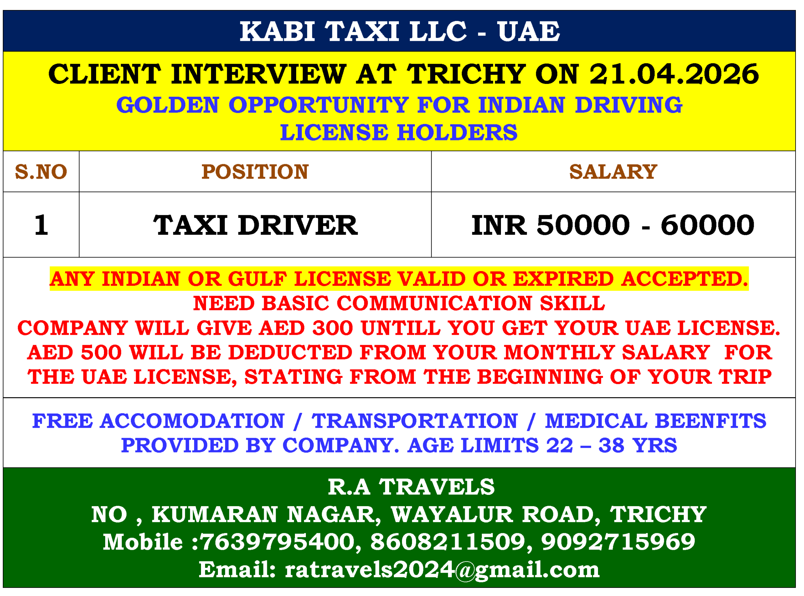 KABI TAXI LLC – UAE