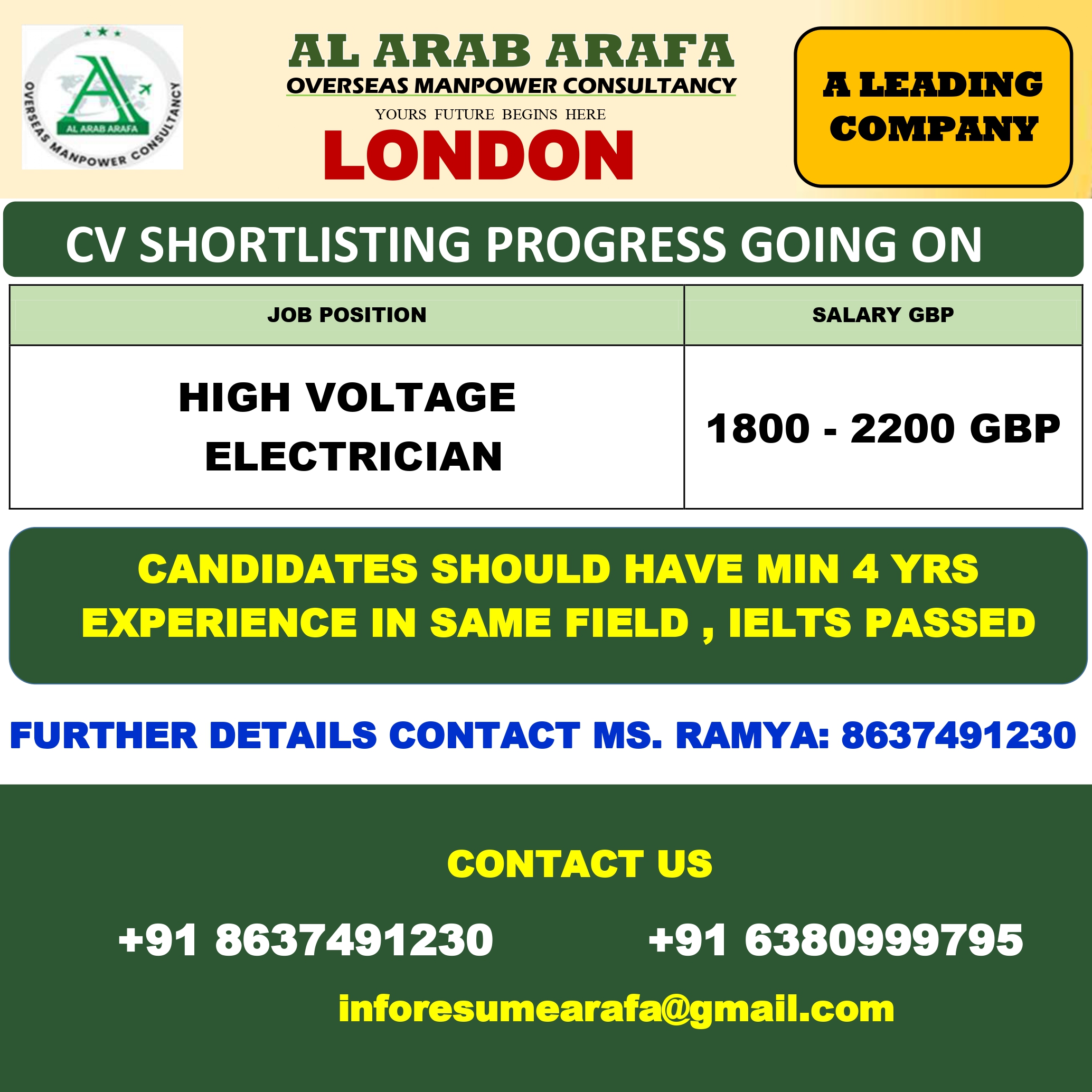 AL ARAB ARAFA OVERSEAS MANPOWER CONSULTANCY