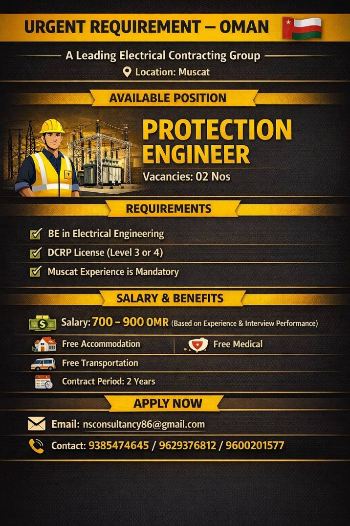 LEADING ELECTRICAL CONTRACTING GROUP COMPANY REQUIREMENT OMAN(MUSKRAT)