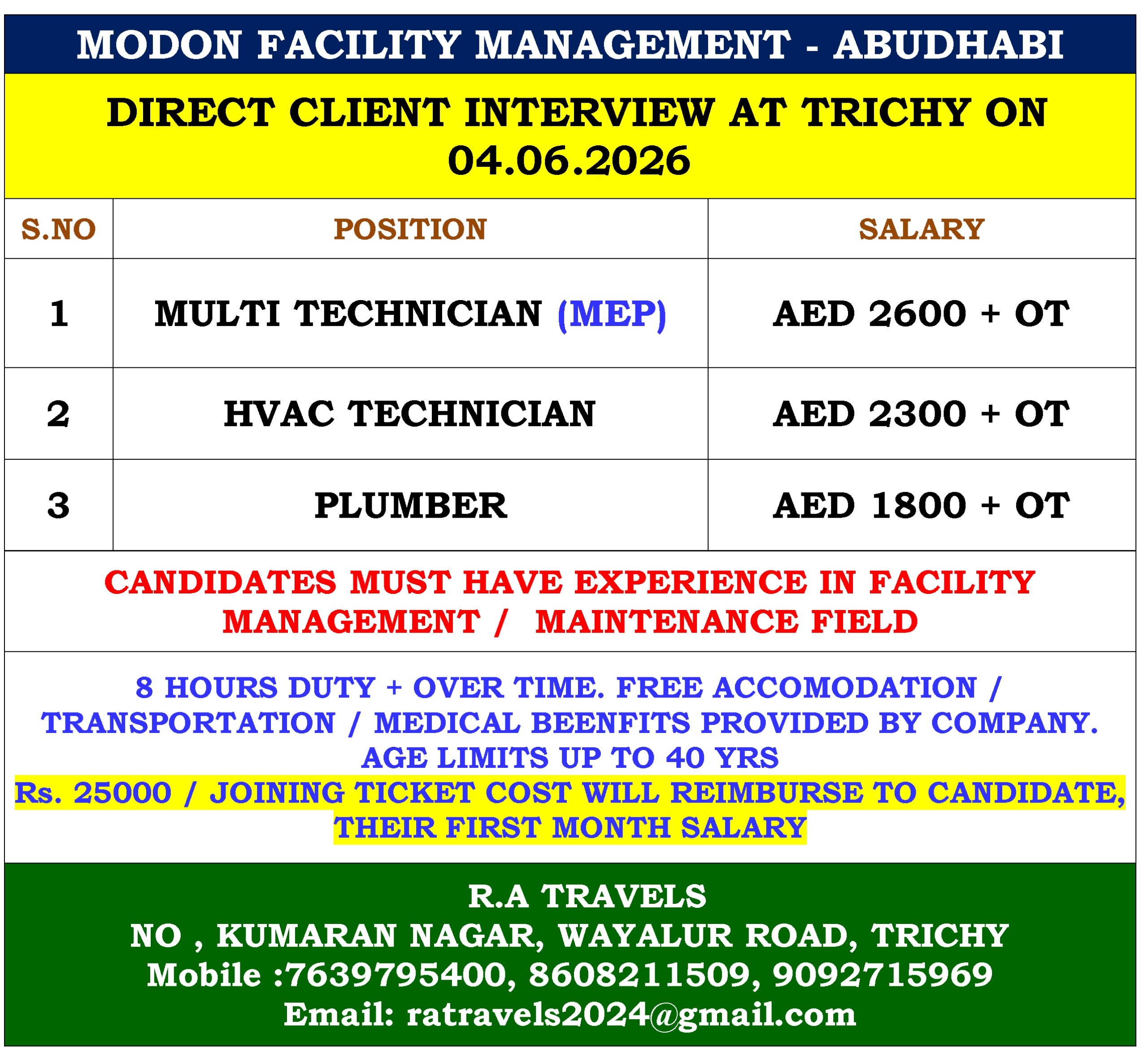 MODON FACILITY MANAGEMENT – ABUDHABI