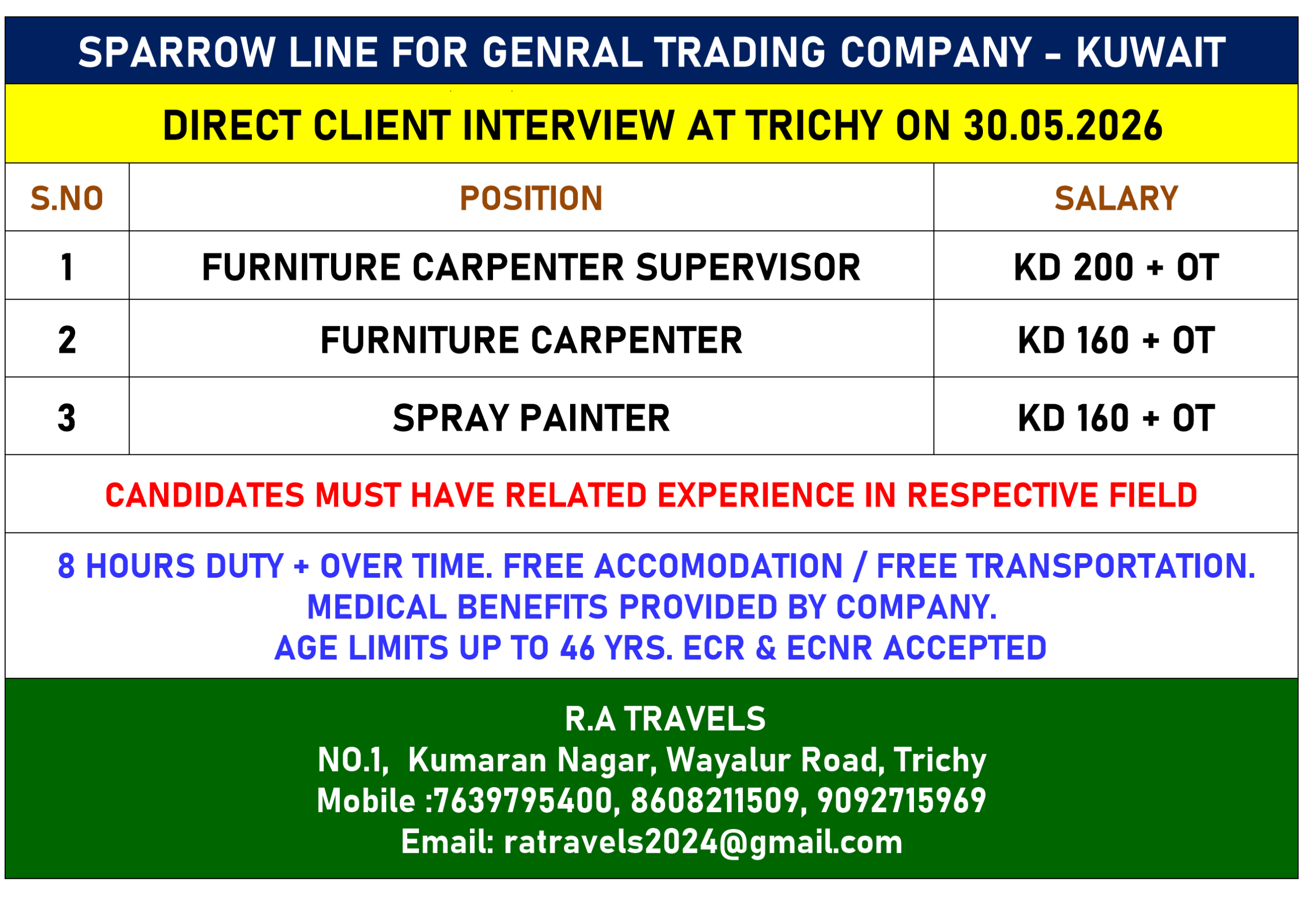 SPARROW LINE FOR GENRAL TRADING COMPANY – KUWAIT