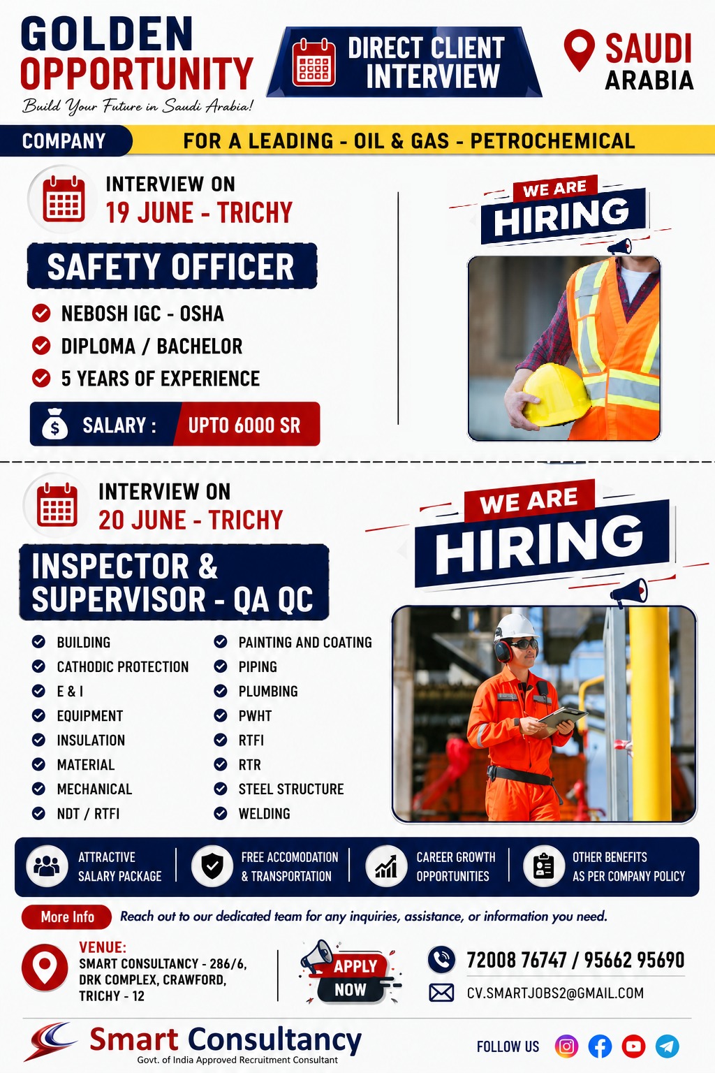 🔥 SAUDI ARABIA DIRECT CLIENT INTERVIEW – TRICHY 🔥