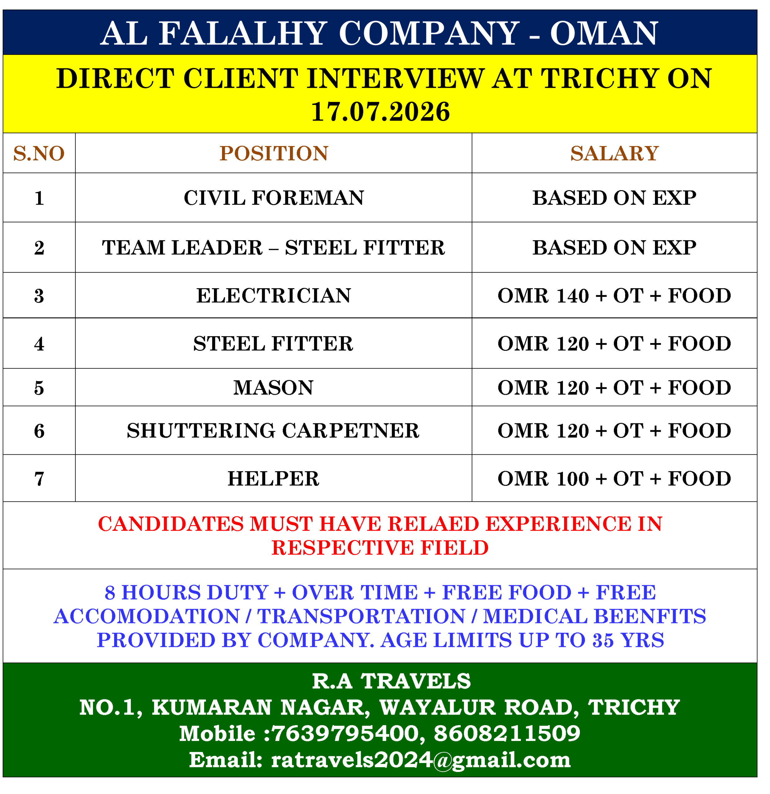 AL FALALHY COMPANY – OMAN