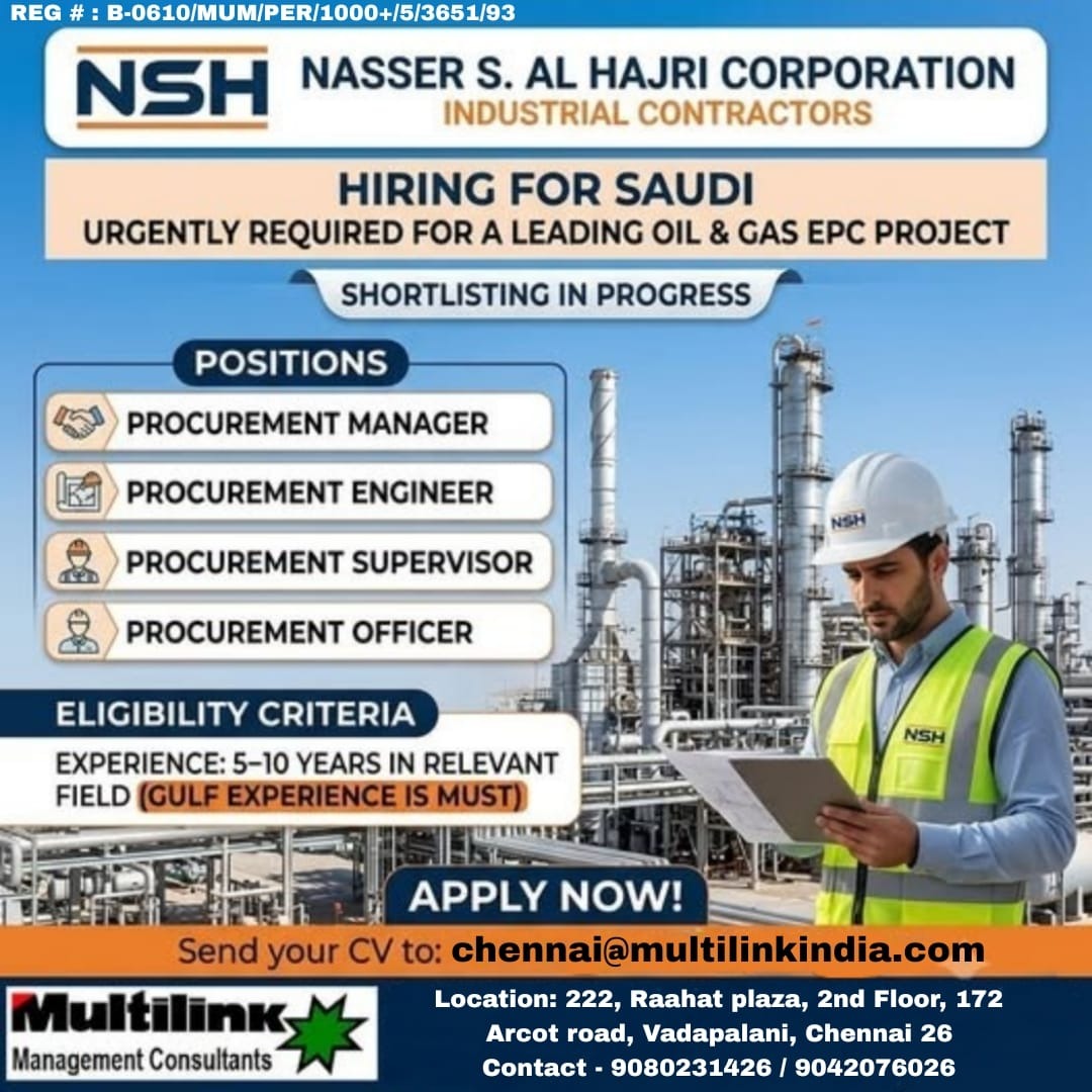 NSH – NASSER S AL HAJRI CORPORATION – SAUDI ARABIA