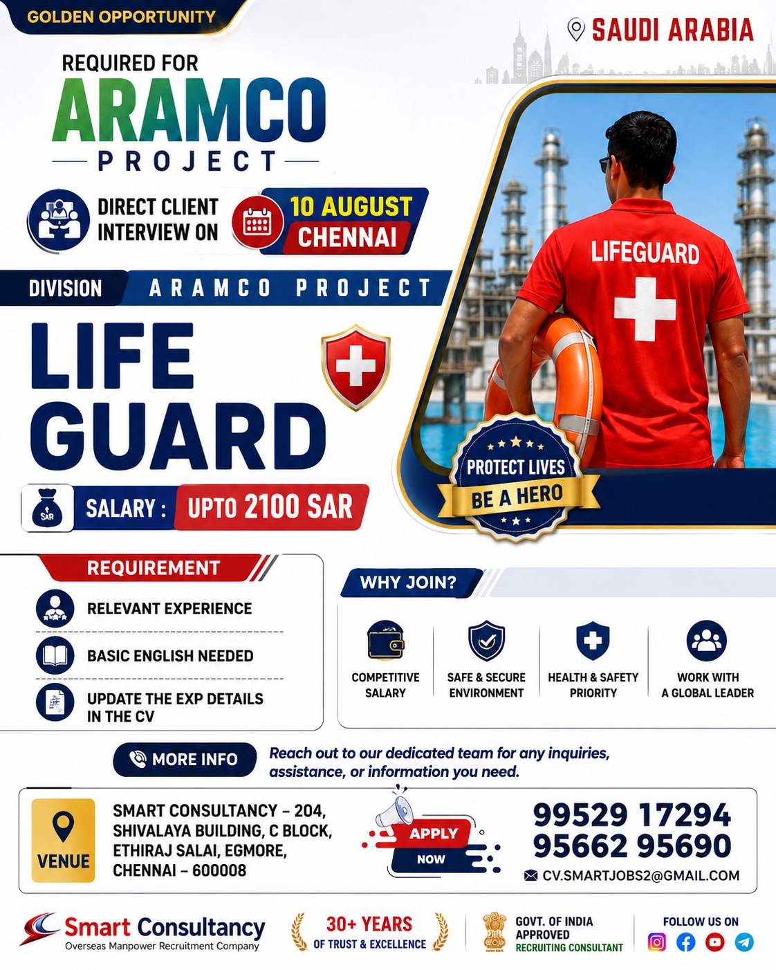 🚨 *GOLDEN OPPORTUNITY* 🚨 *ARAMCO PROJECT – SAUDI ARABIA* 🇸🇦