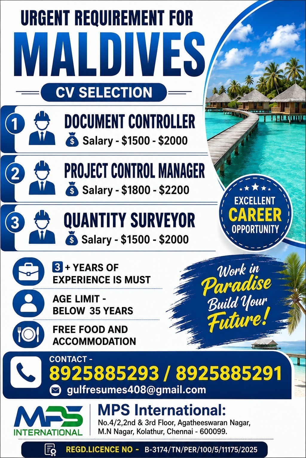 URGENT REQUIREMENT FREE REQUIREMENT NOW HIRING SHUTDOWN PROJECT SAUDI ARABIA 6 TO 9 MONTHS PROJECT DIRECT CLIENT INTERVIEW IN CHENNAI ON 17-08-2026
