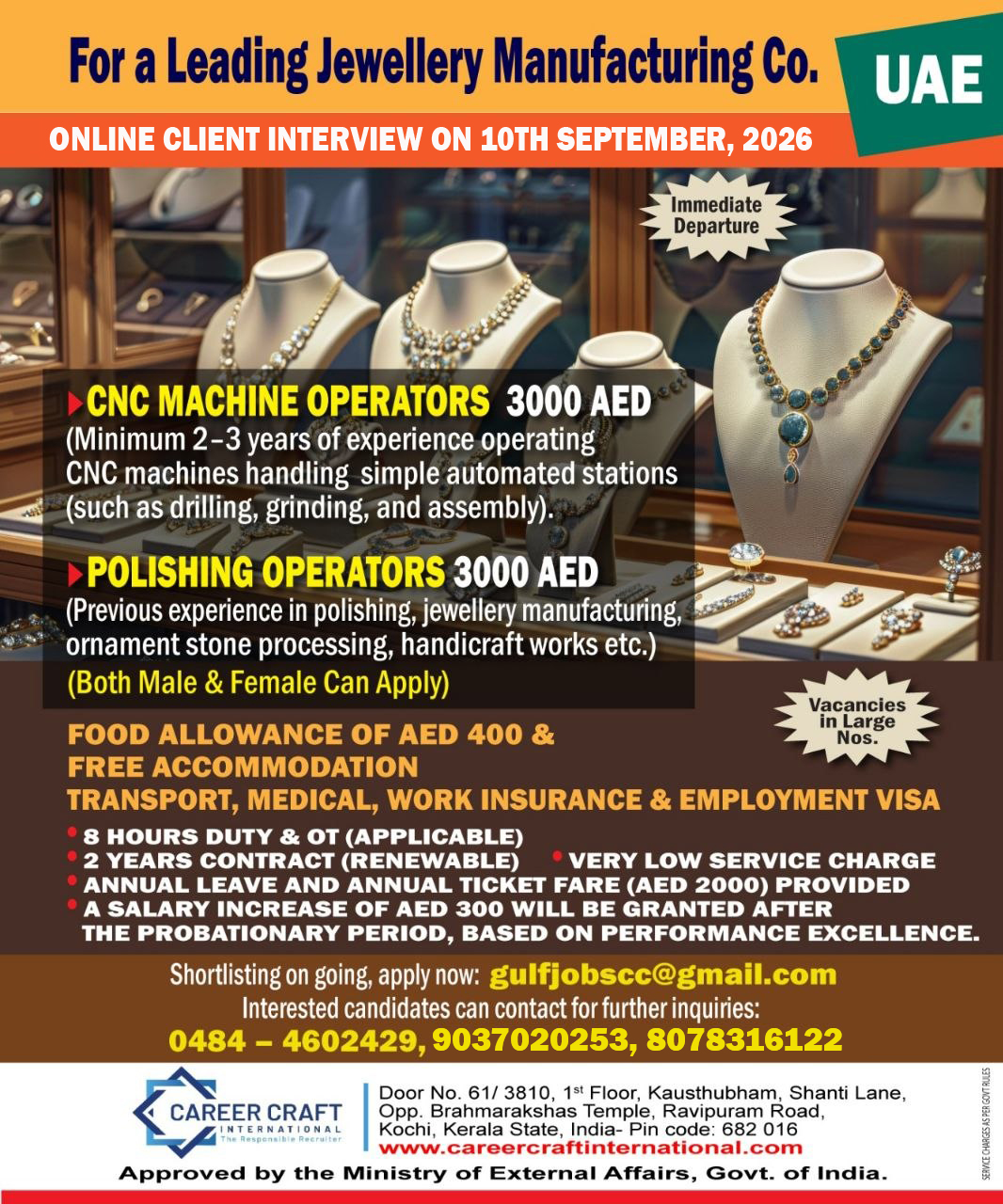 Online Client Interview for a Jewelry based in UAE –